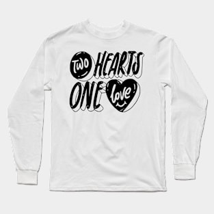 two hearts one love Long Sleeve T-Shirt